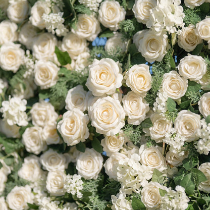 Irisia 3D Garden White Rose Flower Wall for Parties Weddings &amp; Events