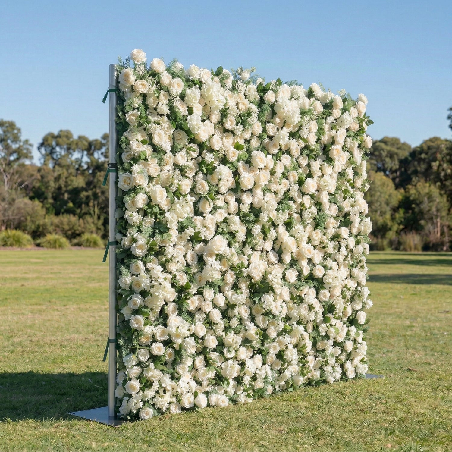 Irisia 3D Garden White Rose Flower Wall for Parties Weddings &amp; Events