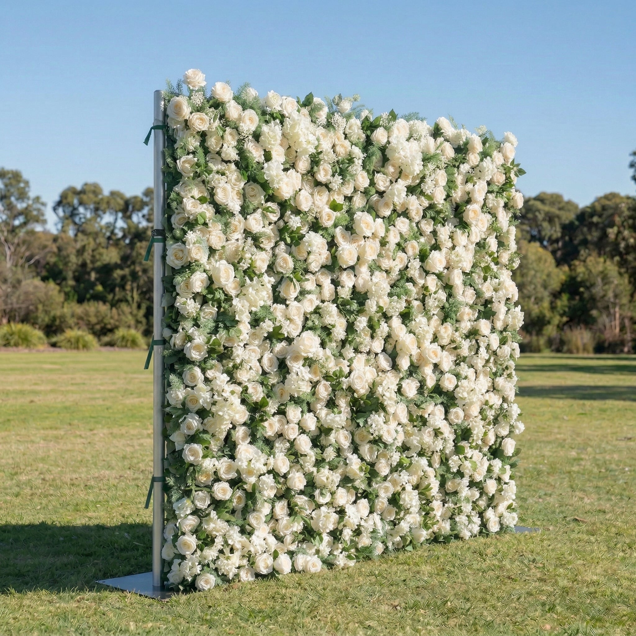 Irisia 3D Garden White Rose Flower Wall for Parties Weddings &amp; Events