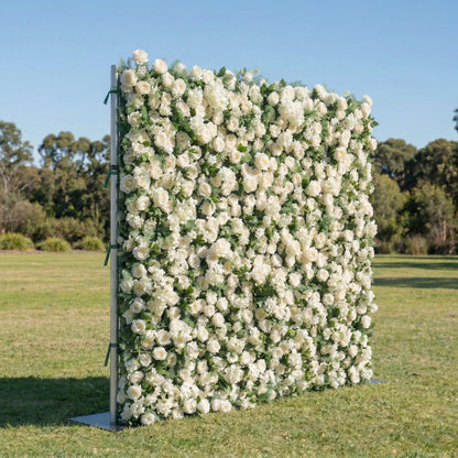 Irisia 3D Garden White Rose Flower Wall for Parties Weddings &amp; Events