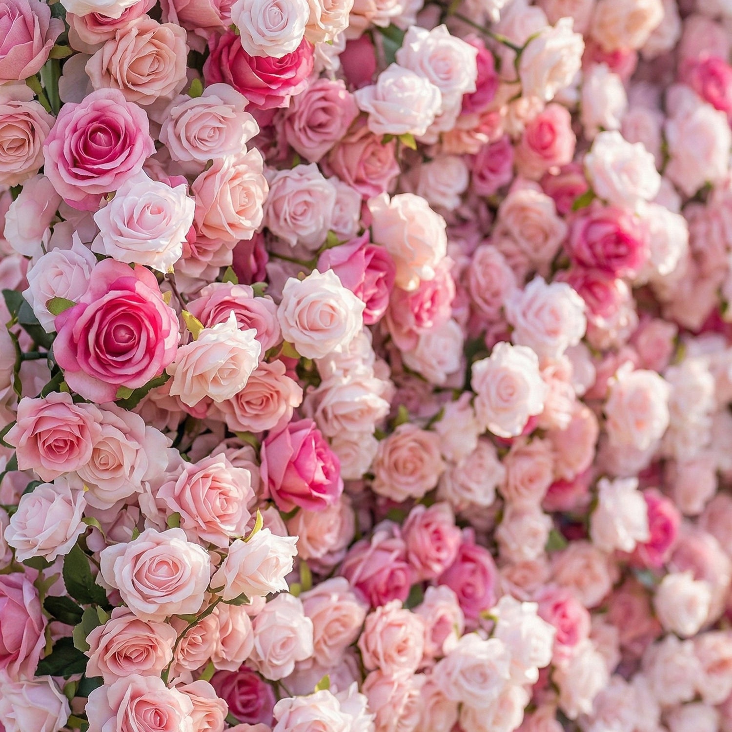 Isolenine 4D Fabric Artificial Zip Up Curtain Flower Wall For Wedding and Events Decoration