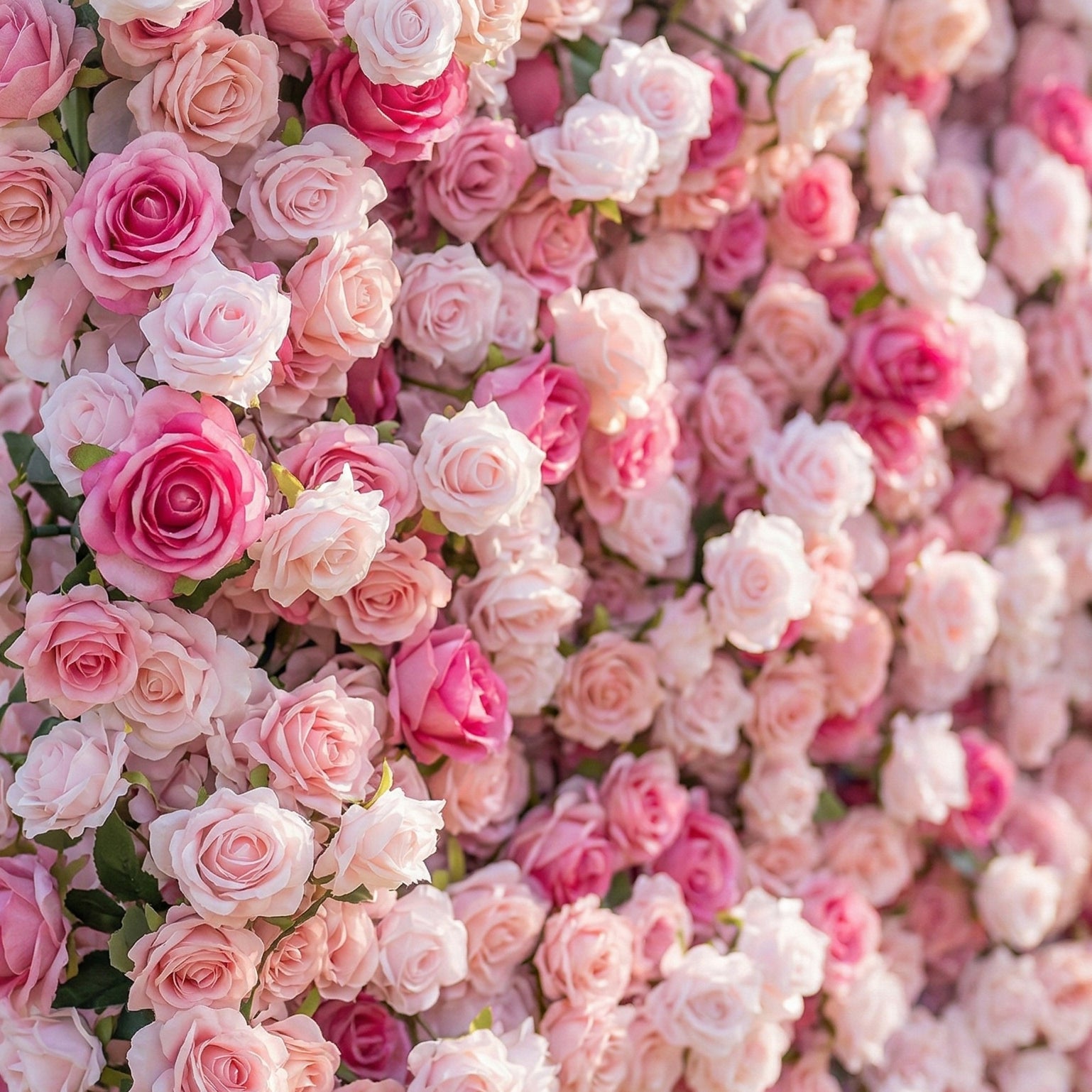 Isolenine 4D Fabric Artificial Zip Up Curtain Flower Wall For Wedding and Events Decoration