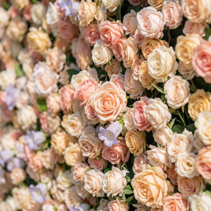 Jasmenia 4D Flower Wall Fabric Artificial Zip Up Curtain Flower Wall For Wedding and Events Decoration