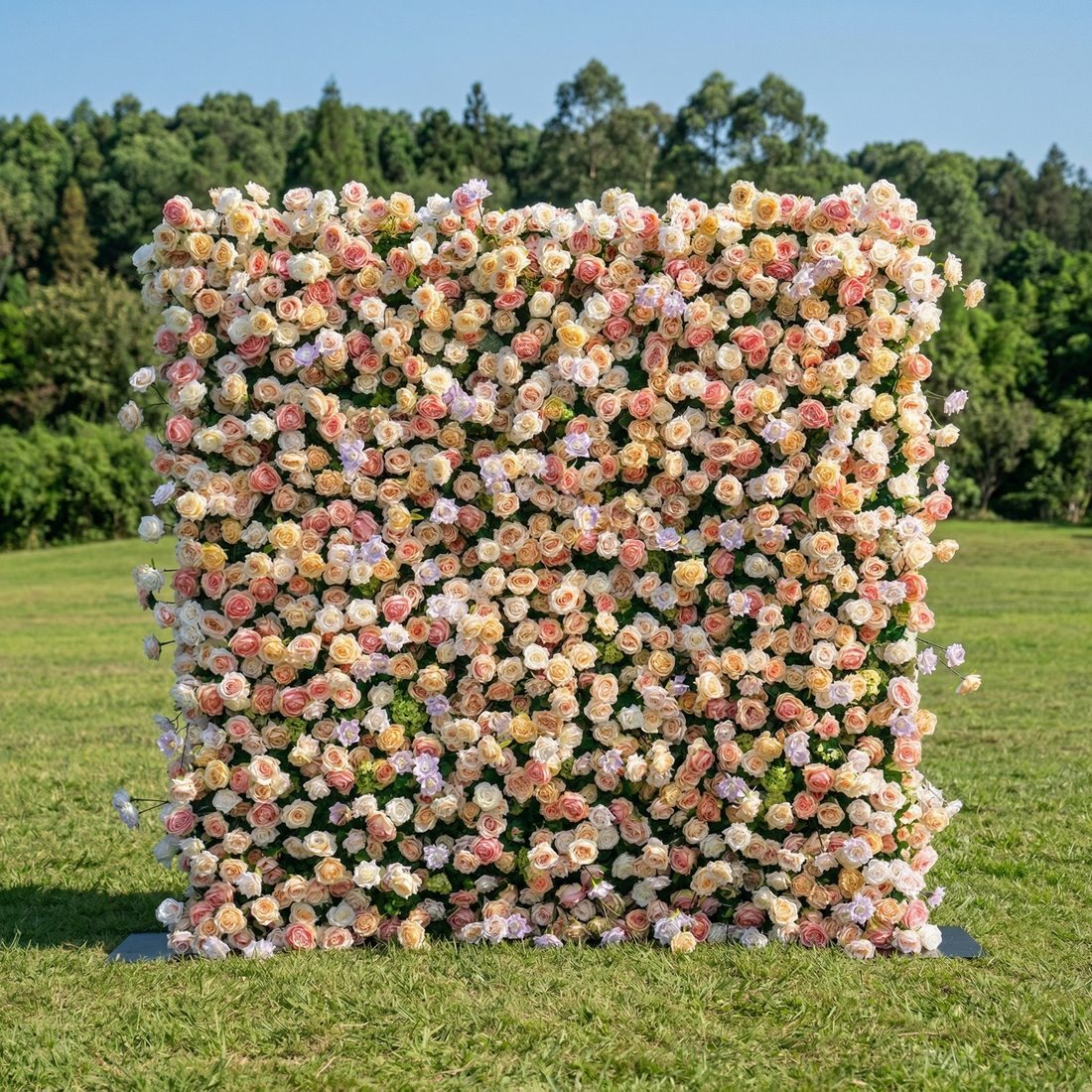 Jasmenia 4D Flower Wall Fabric Artificial Zip Up Curtain Flower Wall For Wedding and Events Decoration