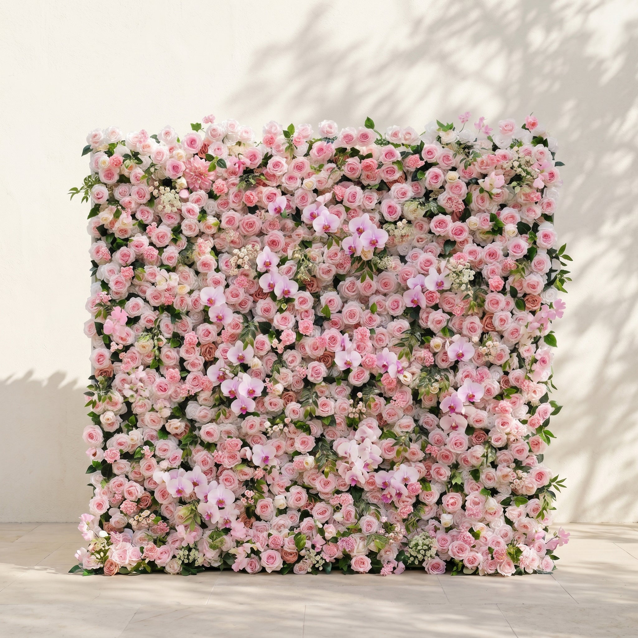 Gale Premium 4D Cherry Blossom Pink Silk Flower Wall with Luxe Orchid Accents for Sweet Parties &amp; Photo Booths