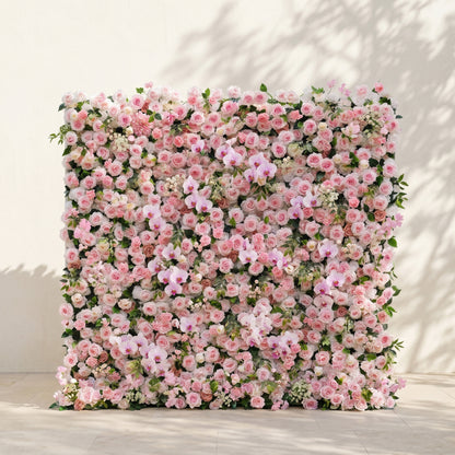 Gale Premium 4D Cherry Blossom Pink Silk Flower Wall with Luxe Orchid Accents for Sweet Parties &amp; Photo Booths