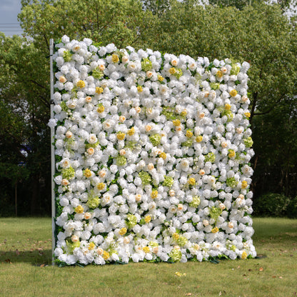 Salzburg 3D Fabric Artificial Zip Up Curtain Flower Wall For Wedding and Events Decoration