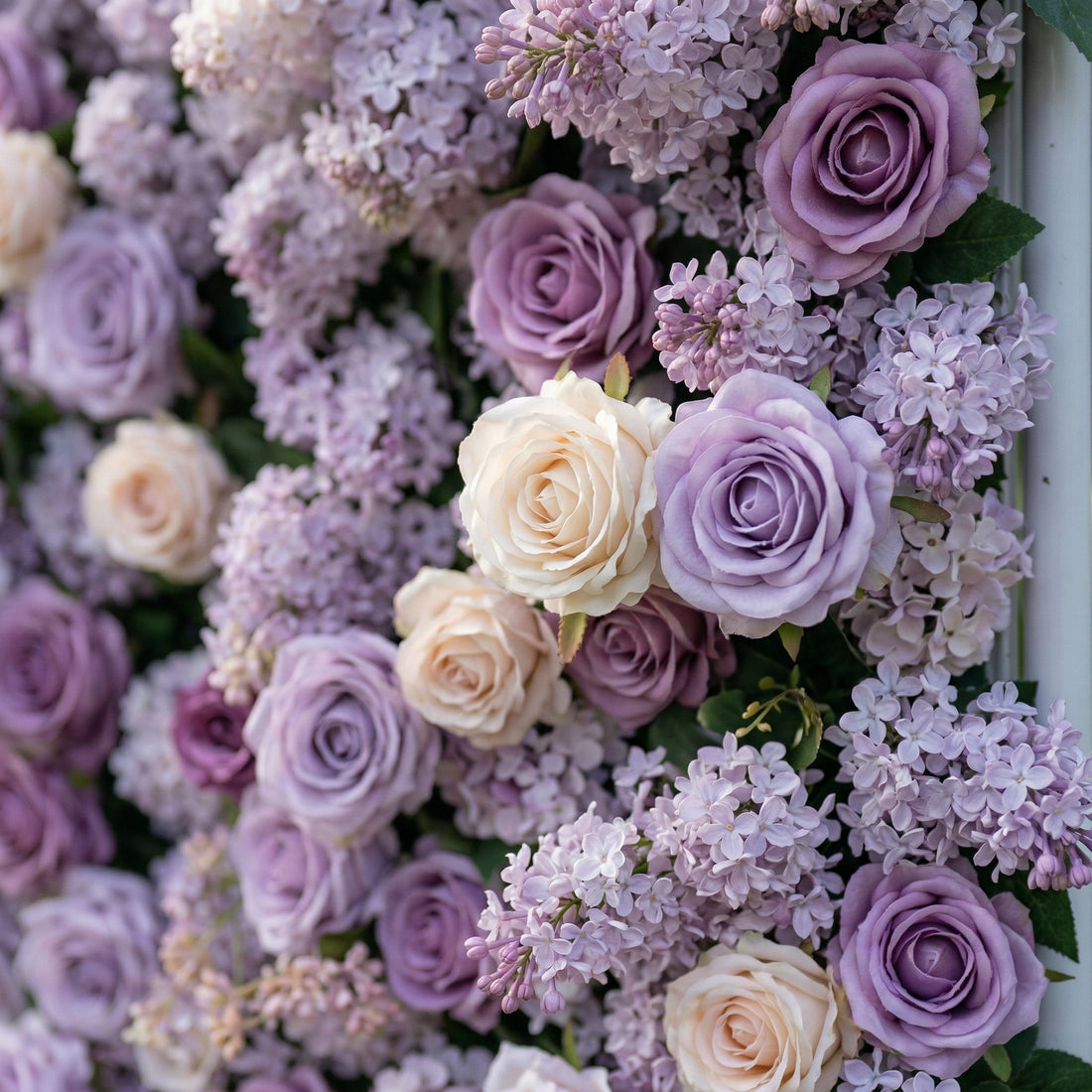 Mapelia 3D Multi Purple Rose Flower Wall for Outdoor Weddings &amp; Events