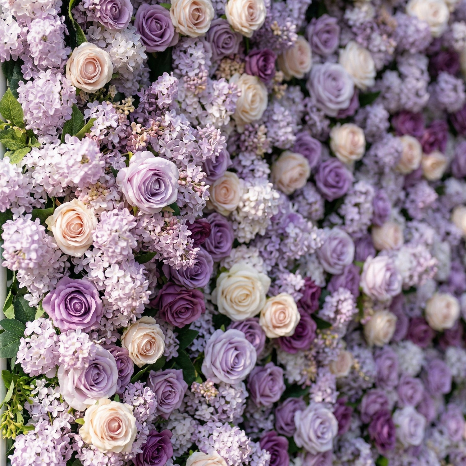 Mapelia 3D Multi Purple Rose Flower Wall for Outdoor Weddings &amp; Events