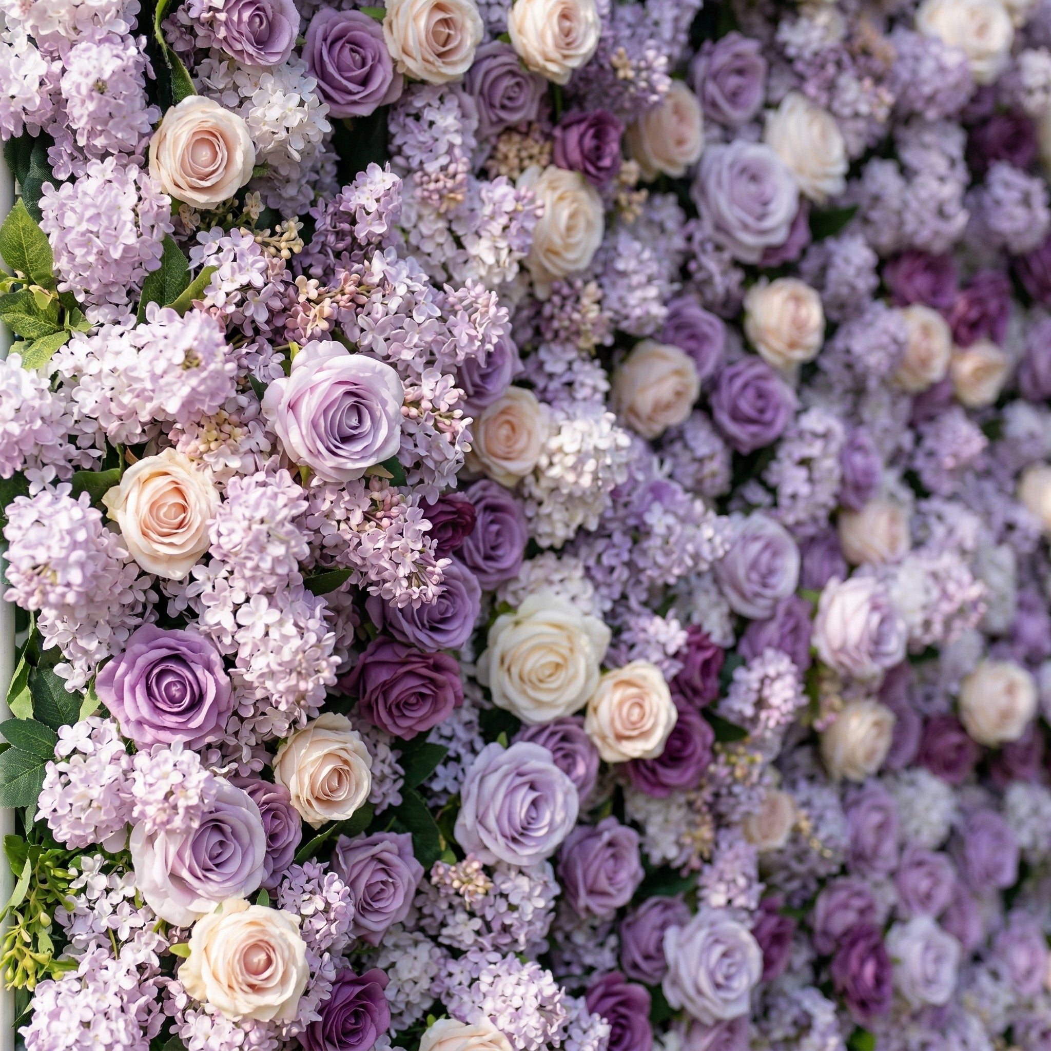 Mapelia 3D Multi Purple Rose Flower Wall for Outdoor Weddings &amp; Events