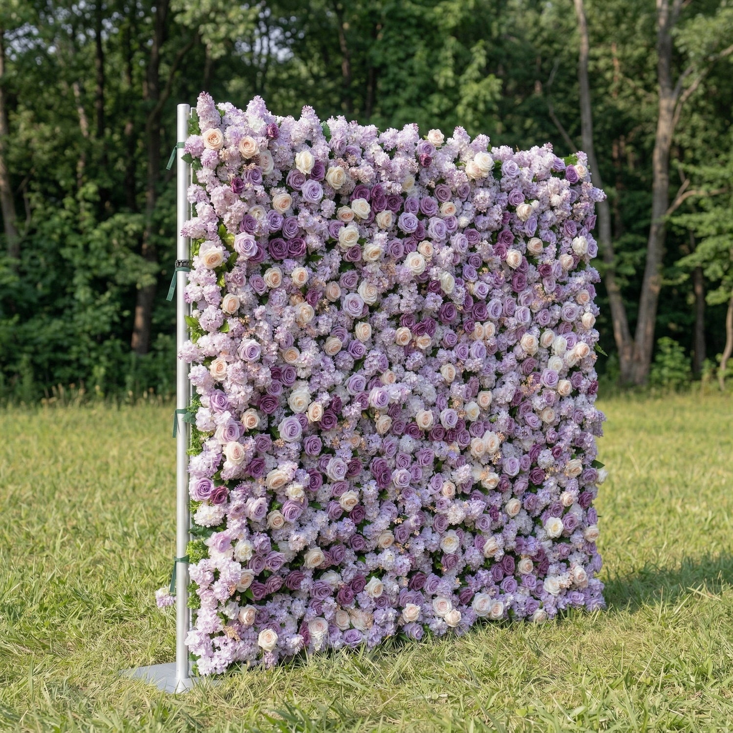 Mapelia 3D Multi Purple Rose Flower Wall for Outdoor Weddings &amp; Events