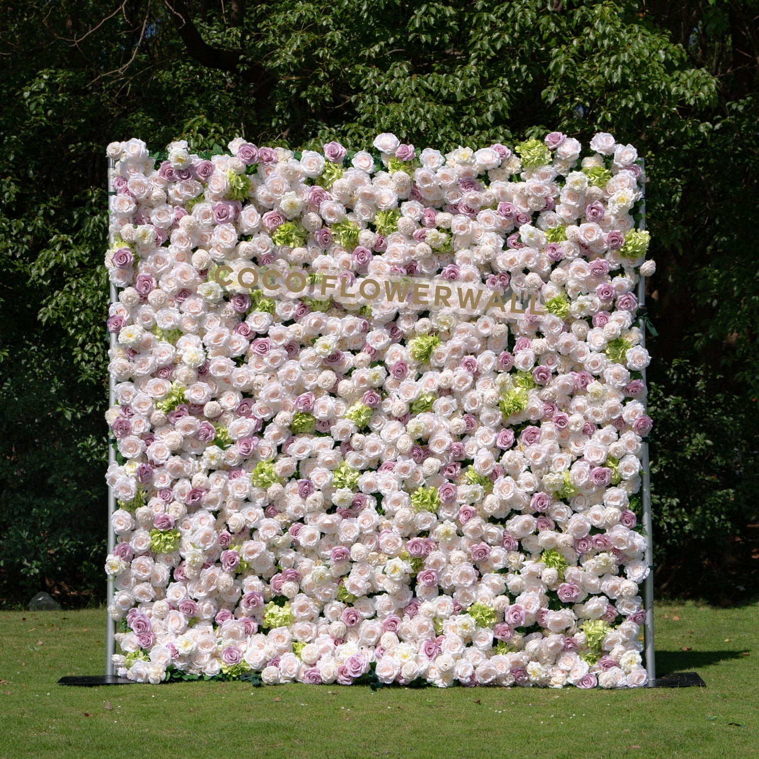 SouthDakota 5D Luxury Fabric Artificial Zip Up Curtain Flower Wall For Event