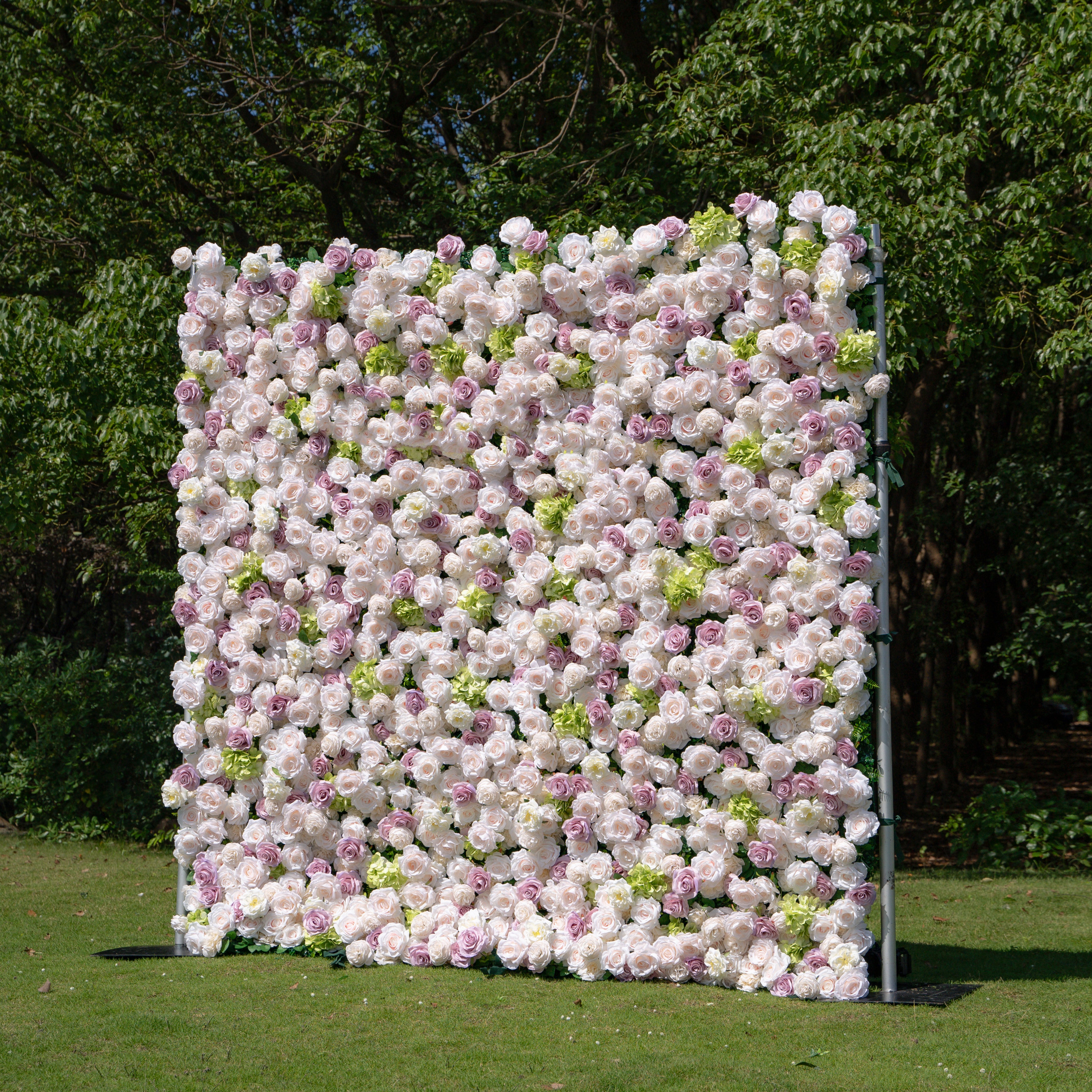 SouthDakota 5D Luxury Fabric Artificial Zip Up Curtain Flower Wall For Event