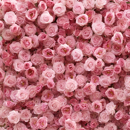 Nectar Luxury 4D Pink Silk Floral Wall Roll-Up Backdrop for Elegant Minimalist Weddings
