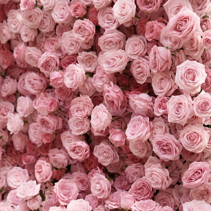 Nectar Luxury 4D Pink Silk Floral Wall Roll-Up Backdrop for Elegant Minimalist Weddings