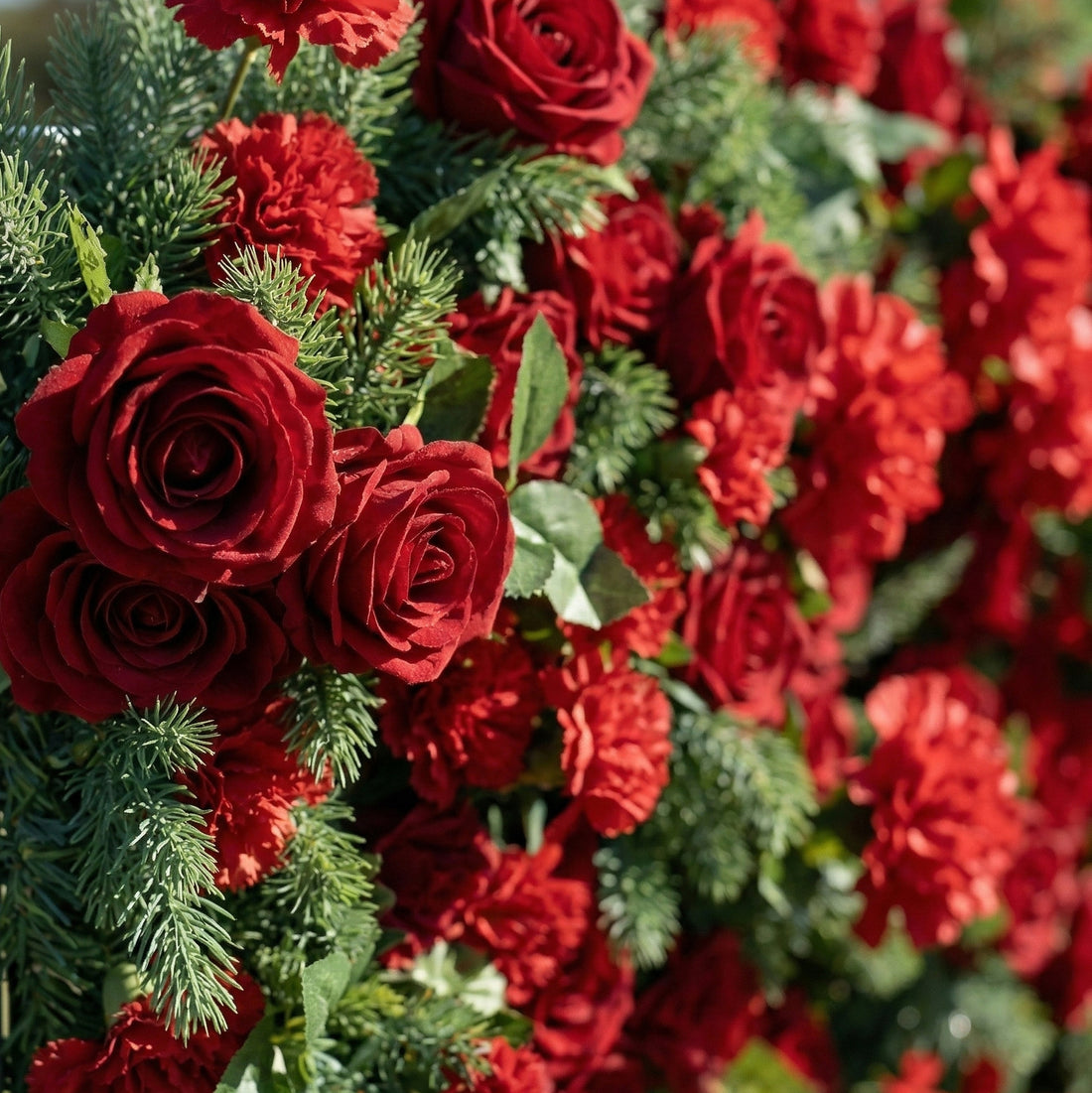 Petalia 3D Fabric Artificial Zip Up Curtain Flower Wall For Wedding and Events Decoration