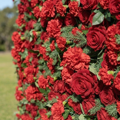 Petalia 3D Fabric Artificial Zip Up Curtain Flower Wall For Wedding and Events Decoration