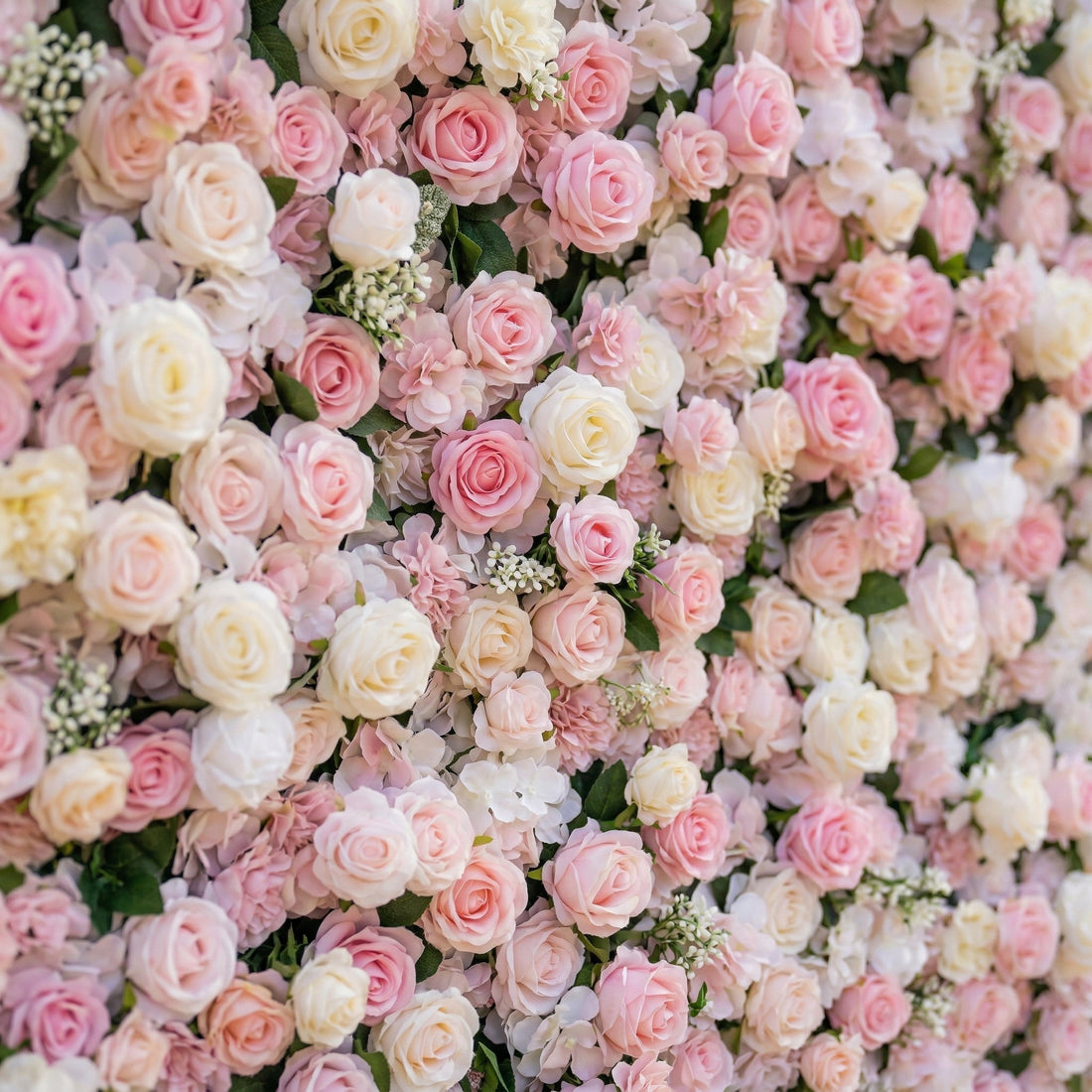Roslenelle 4D Flower Wall Fabric Artificial Zip Up Curtain Flower Wall For Wedding and Events Decoration