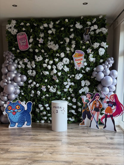 Harvard 2D Artificial Floral Wall  Easy Zip-Up Curtain Backdrop for Weddings &amp; Events(Ready to Ship 6-10 days! )