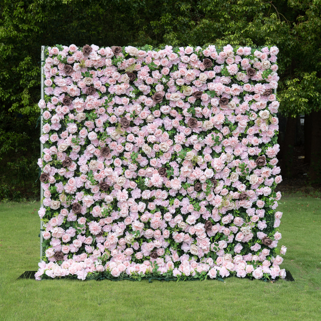 Tilly 3D Rose Flower Wall Fabric Artificial Zip Up Curtain Flower Wall For Wedding and Events Decoration