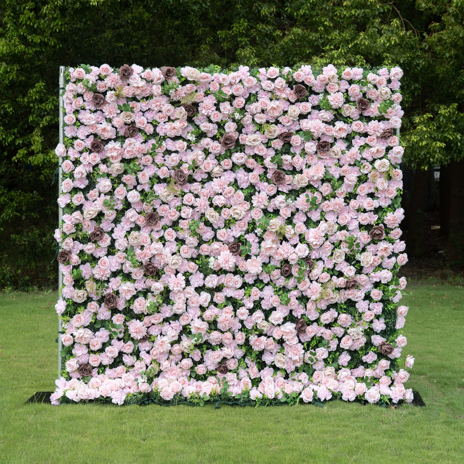 Tilly 3D Rose Flower Wall Fabric Artificial Zip Up Curtain Flower Wall For Wedding and Events Decoration