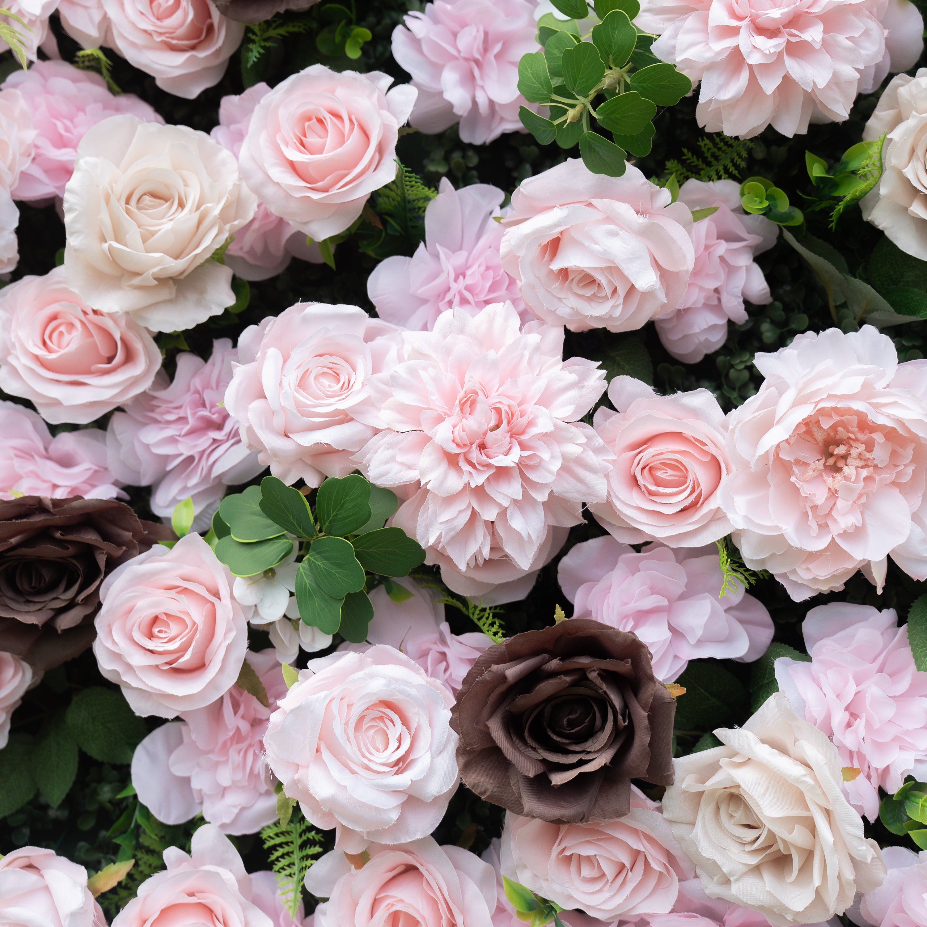 Tilly 3D Rose Flower Wall Fabric Artificial Zip Up Curtain Flower Wall For Wedding and Events Decoration