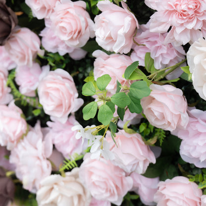 Tilly 3D Rose Flower Wall Fabric Artificial Zip Up Curtain Flower Wall For Wedding and Events Decoration