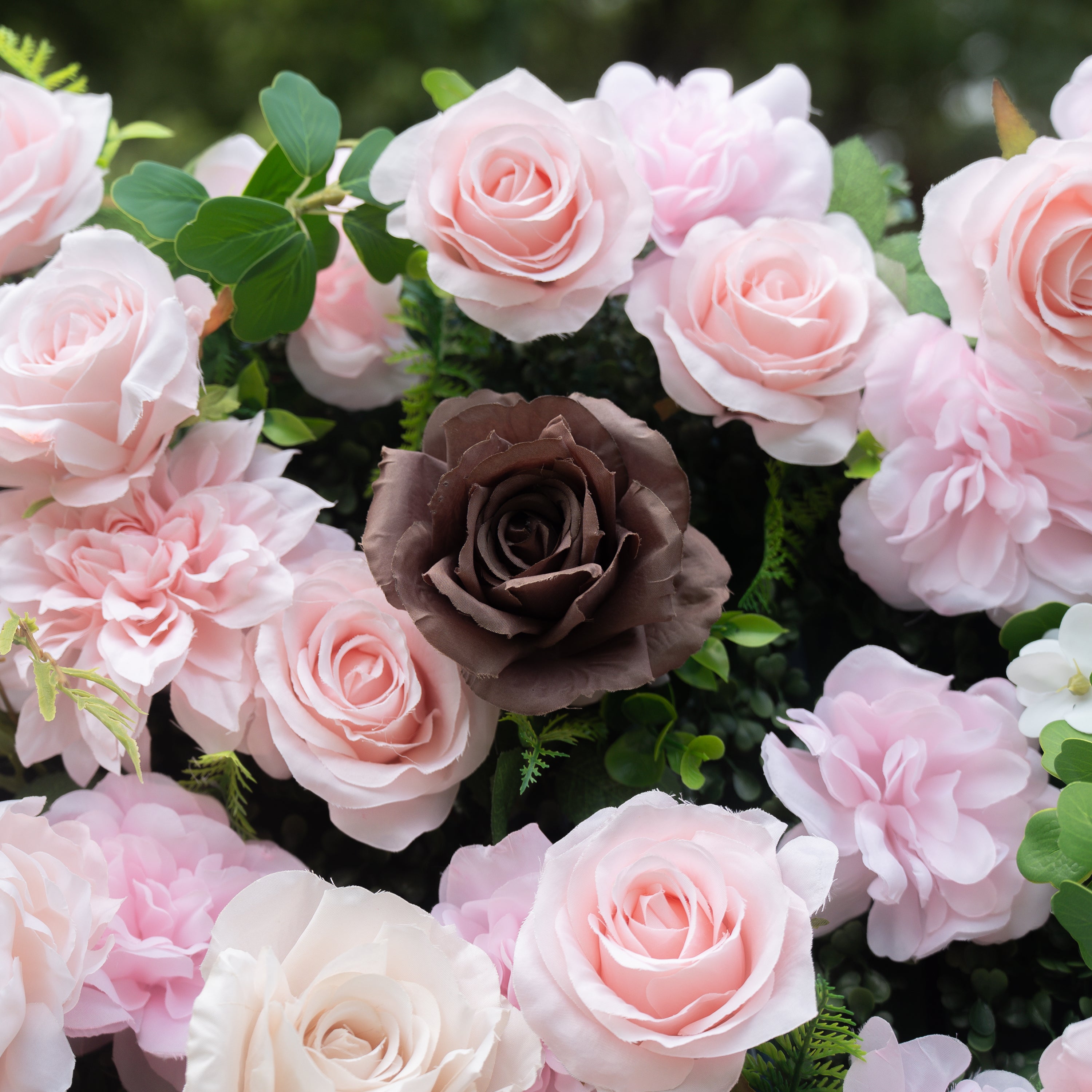Tilly 3D Rose Flower Wall Fabric Artificial Zip Up Curtain Flower Wall For Wedding and Events Decoration