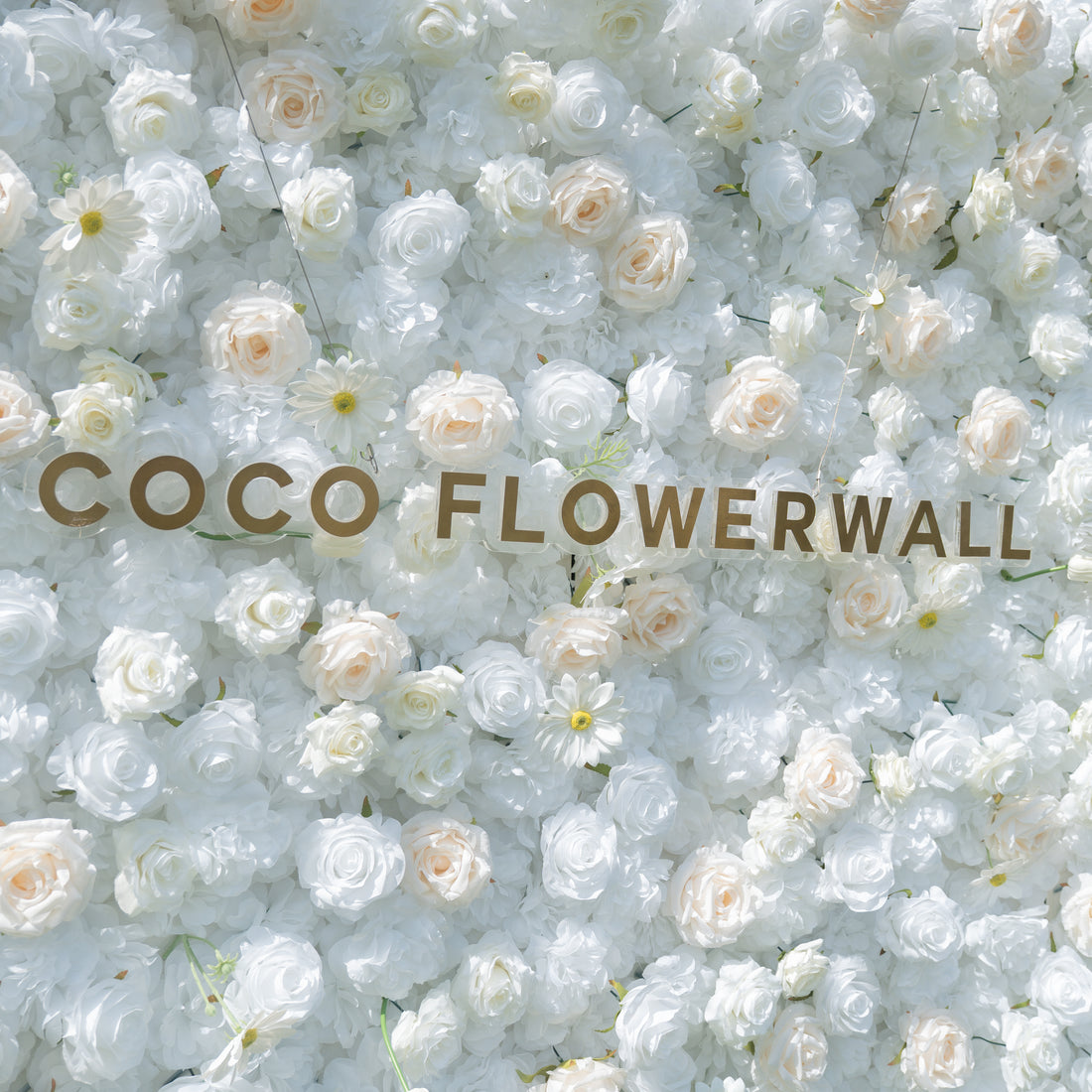Toby 3D Fabric Backdrop Artificial Flower Wall with Zip-Up Design for Wedding and Events