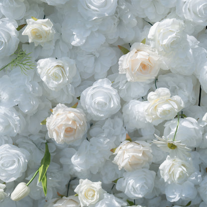 Toby 3D Fabric Backdrop Artificial Flower Wall with Zip-Up Design for Wedding and Events