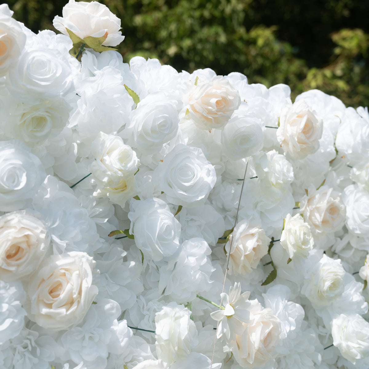 Toby 3D Fabric Backdrop Artificial Flower Wall with Zip-Up Design for Wedding and Events
