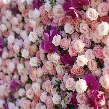 Valina 4D Flower Wall Fabric Artificial Zip Up Curtain Flower Wall For Wedding and Events Decoration