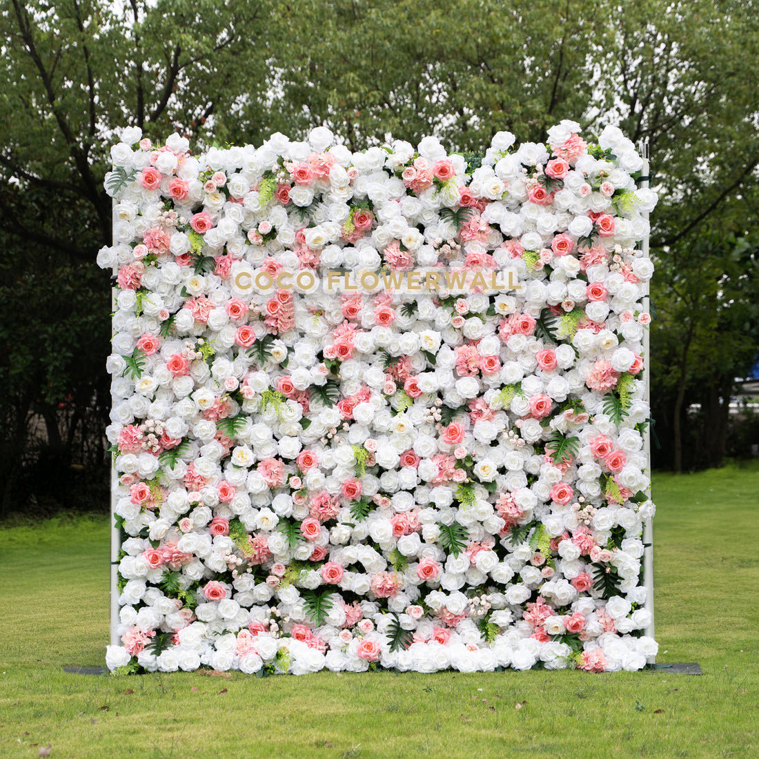 Grant 5D Luxury Fabric Artificial Zip Up Curtain Flower Wall For Event