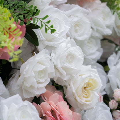 Grant 5D Luxury Fabric Artificial Zip Up Curtain Flower Wall For Event