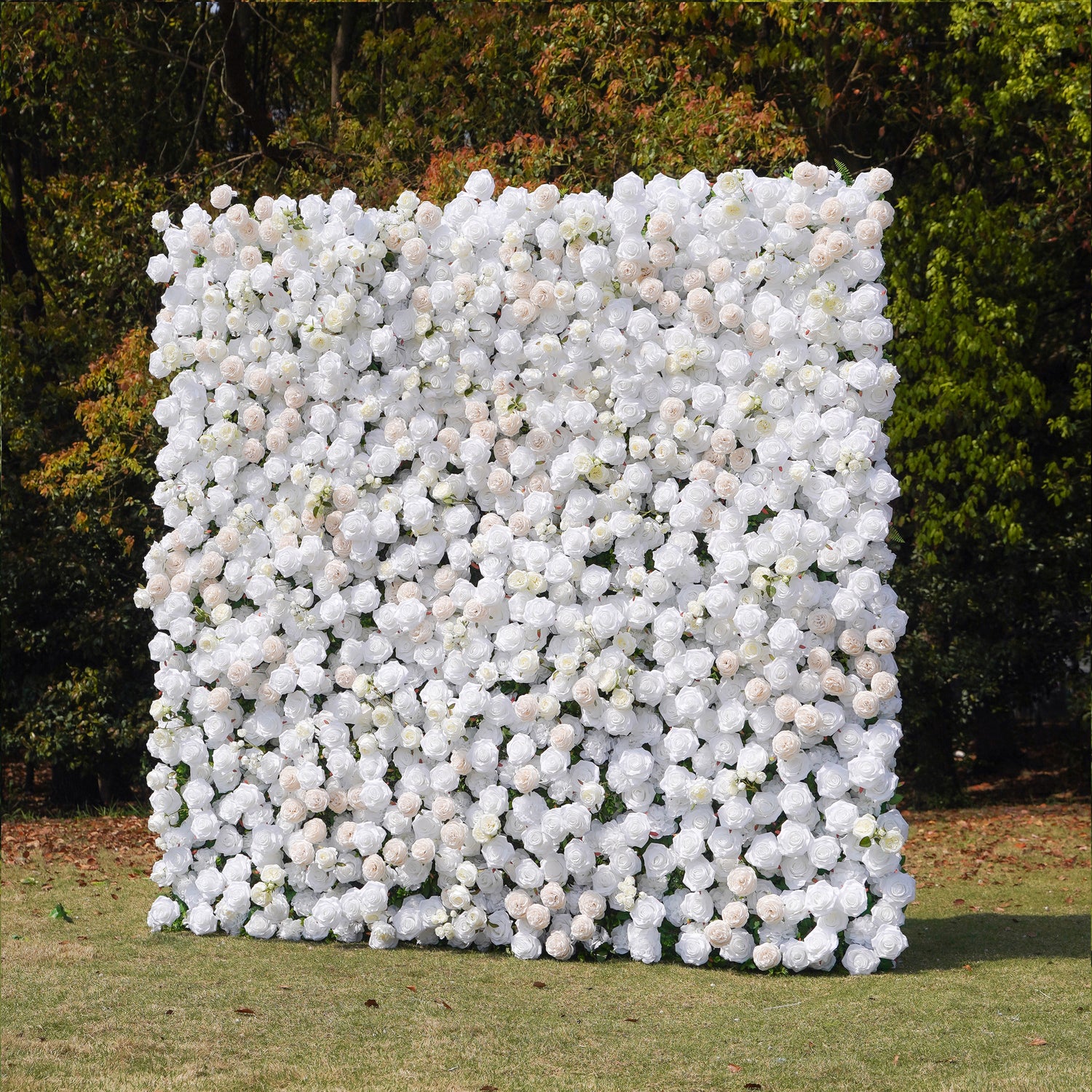 Miami 5D Luxury Fabric Artificial Zip Up Curtain Flower Wall For Event