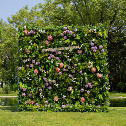 SanAntonio 5D Luxury Fabric Artificial Zip Up Curtain Flower Wall For Event