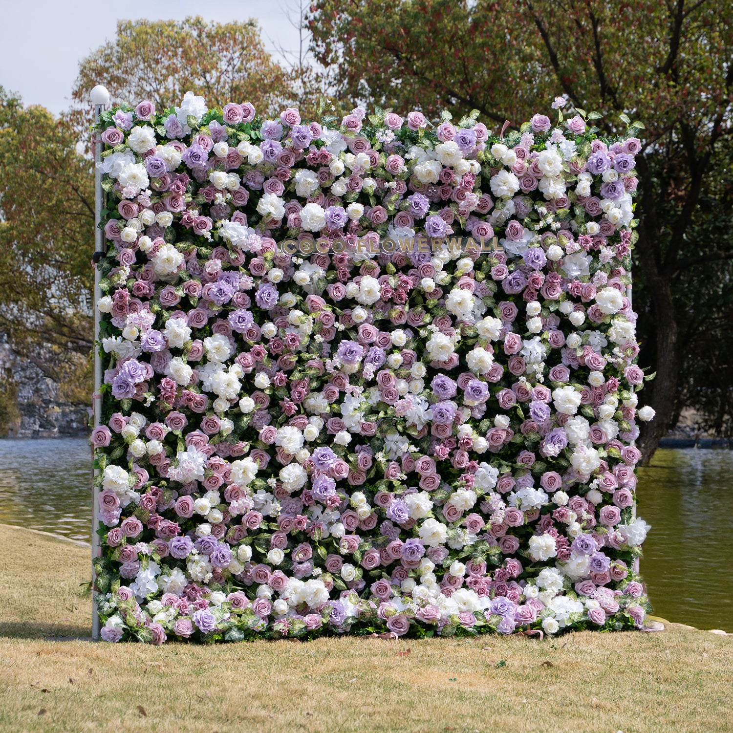 Cameron 5D Fabric Artificial zip up curtain flower wall 8ft*8ft