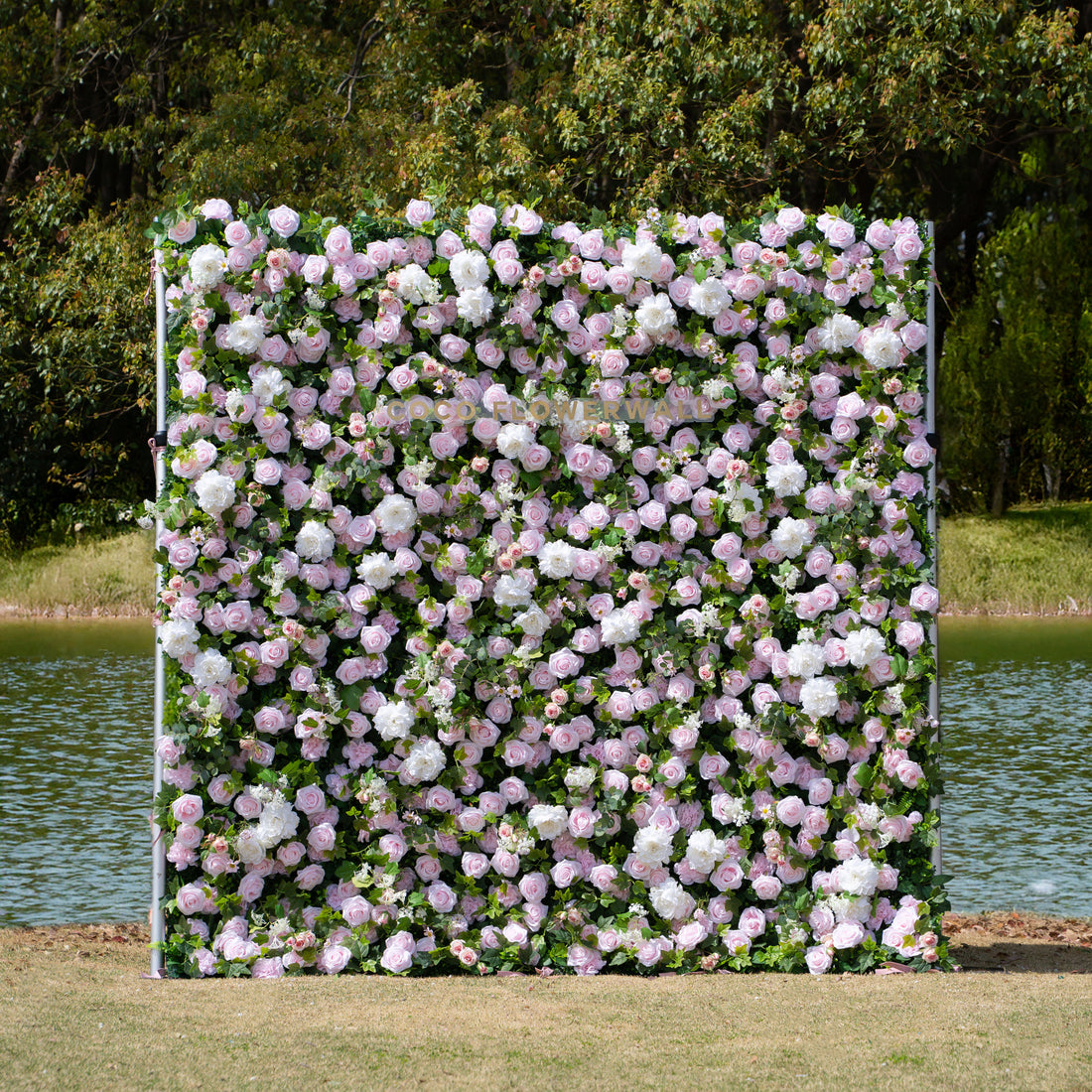 Chico 3D Fabric Artificial Zip Up Curtain Flower Wall For Wedding and Events Decoration