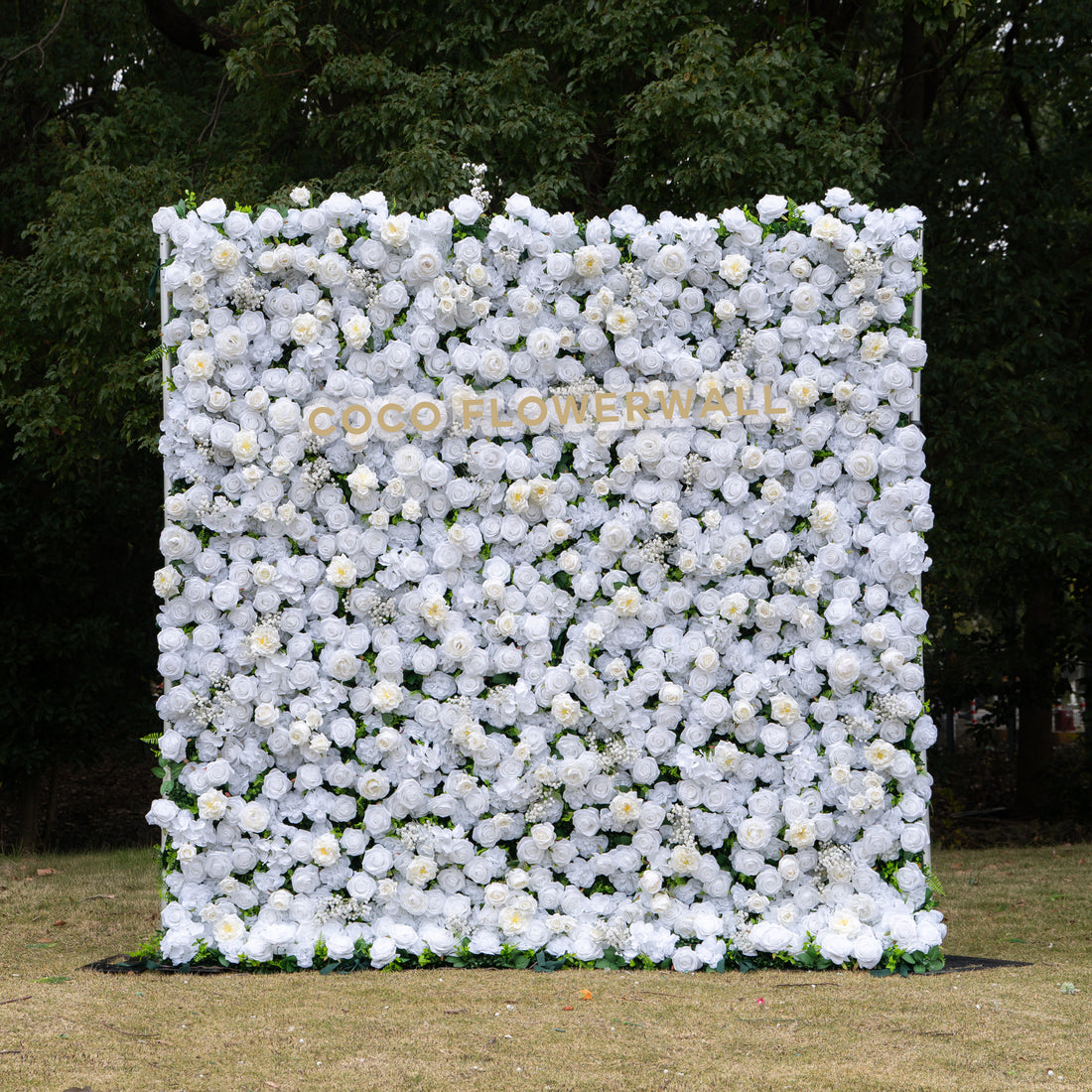 Coco 3D Fabric Artificial Zip Up Curtain Flower Wall For Wedding and Events Decoration