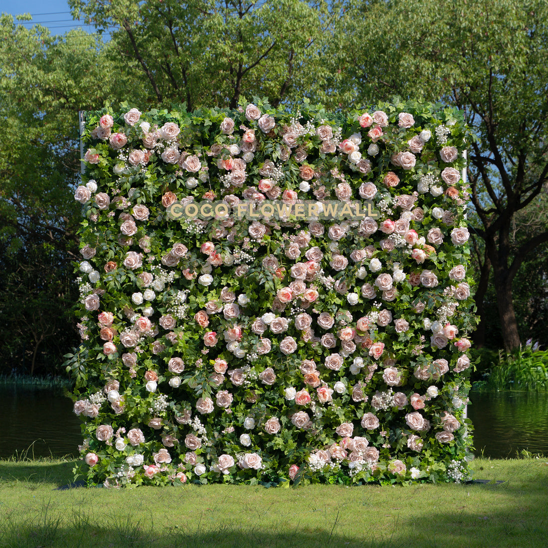 Joel 5D Fabric Artificial rolling up curtain flower wall