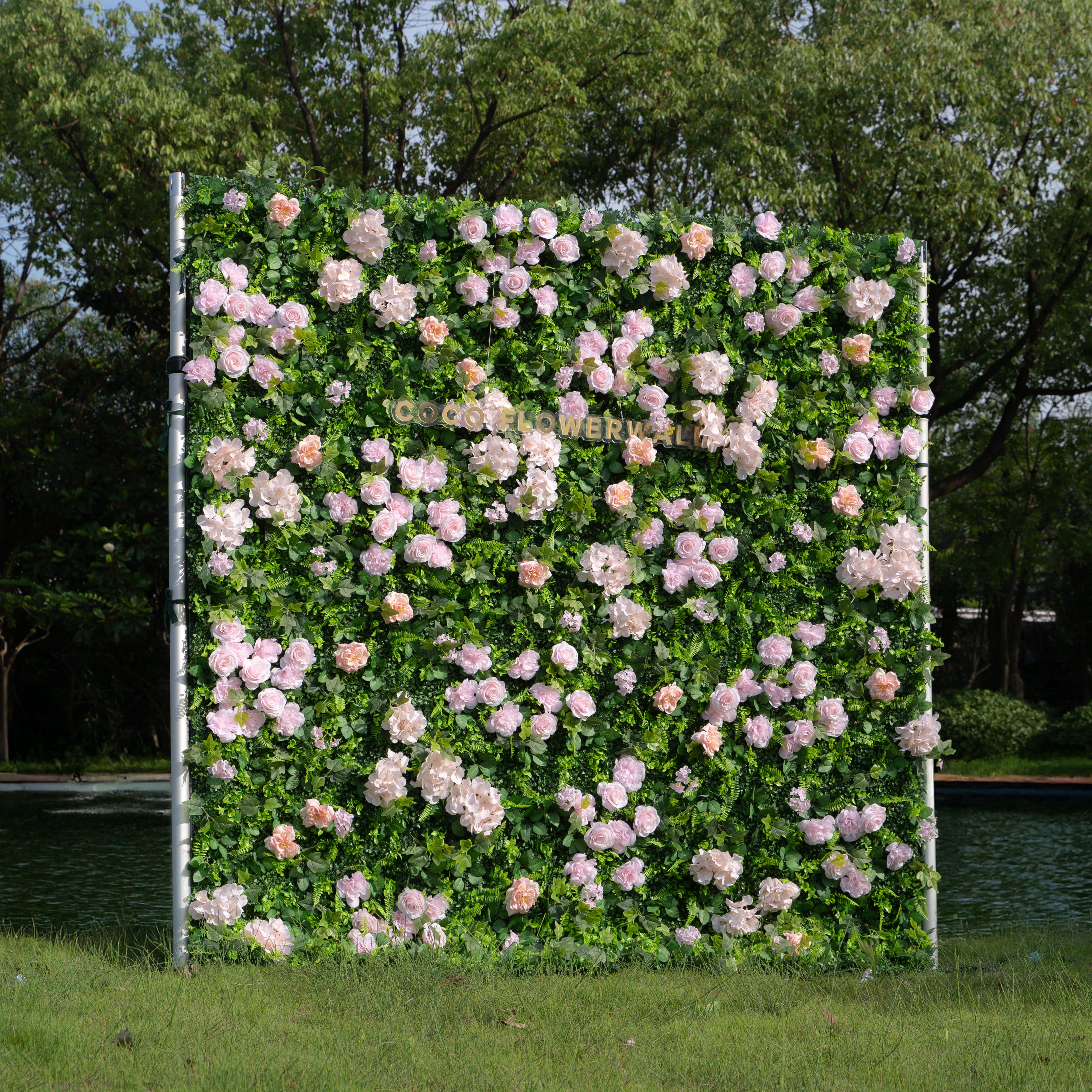 Lake 2D Artificial Zip Up Curtain Flower Wall For Wedding &amp; Home &amp; Events Decoration（Only 30 available！)