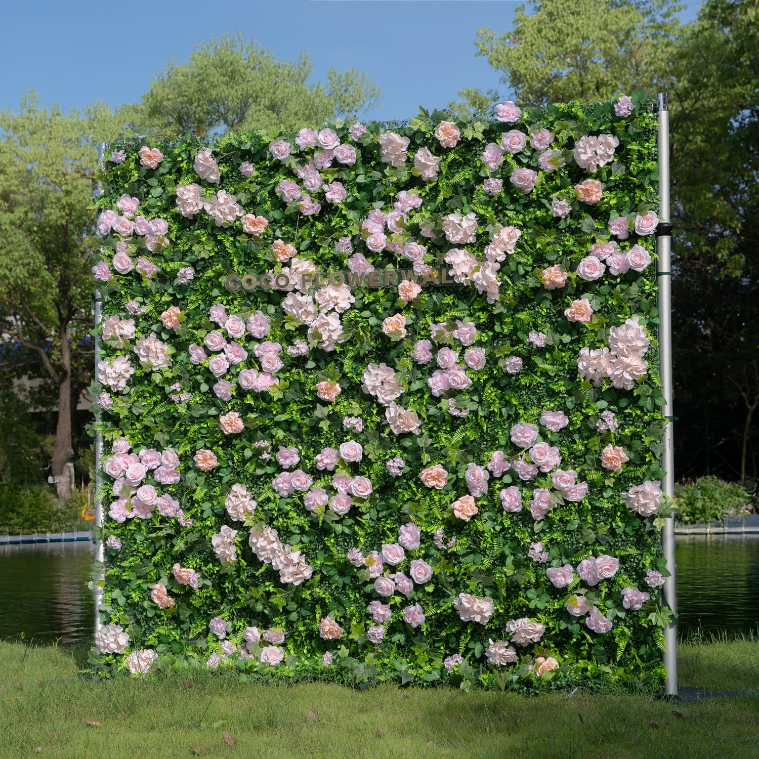Lake 2D Artificial Zip Up Curtain Flower Wall For Wedding &amp; Home &amp; Events Decoration（Only 30 available！)