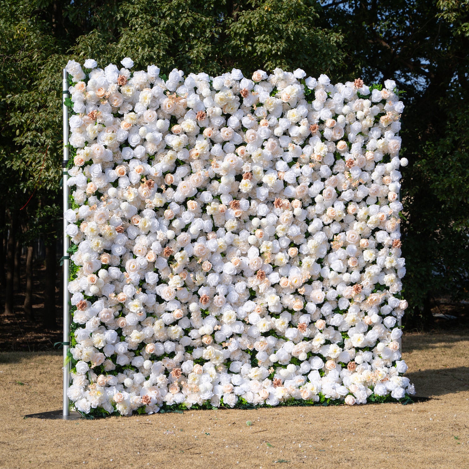 Logan 3D Fabric Artificial Zip Up Curtain Flower Wall For Wedding and Events Decoration