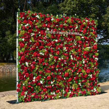 Lola 3D Fabric Artificial Zip Up Curtain Flower Wall For Wedding and Events Decoration