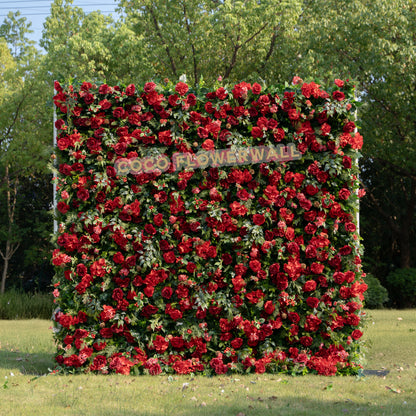 Positano 3D Fabric Artificial Zip Up Curtain Flower Wall For Wedding and Events Decoration