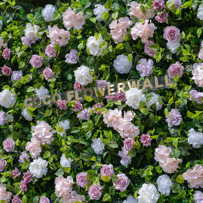 Memphis  2D Artificial Zip Up Curtain Flower Wall For Wedding &amp; Home &amp; Events Decoration