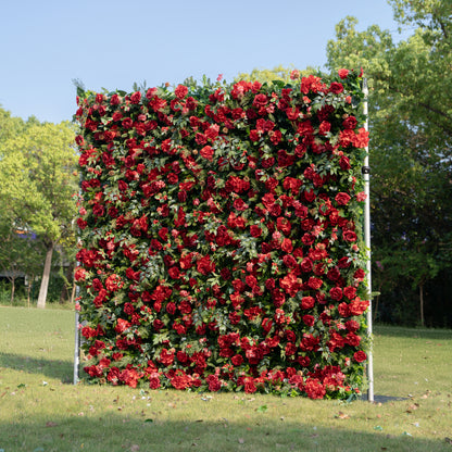 Positano 3D Fabric Artificial Zip Up Curtain Flower Wall For Wedding and Events Decoration