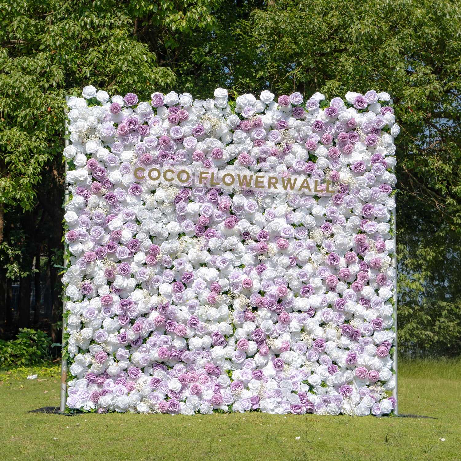 KeyWest 3D Fabric Artificial Zip Up Curtain Flower Wall For Wedding and Events Decoration