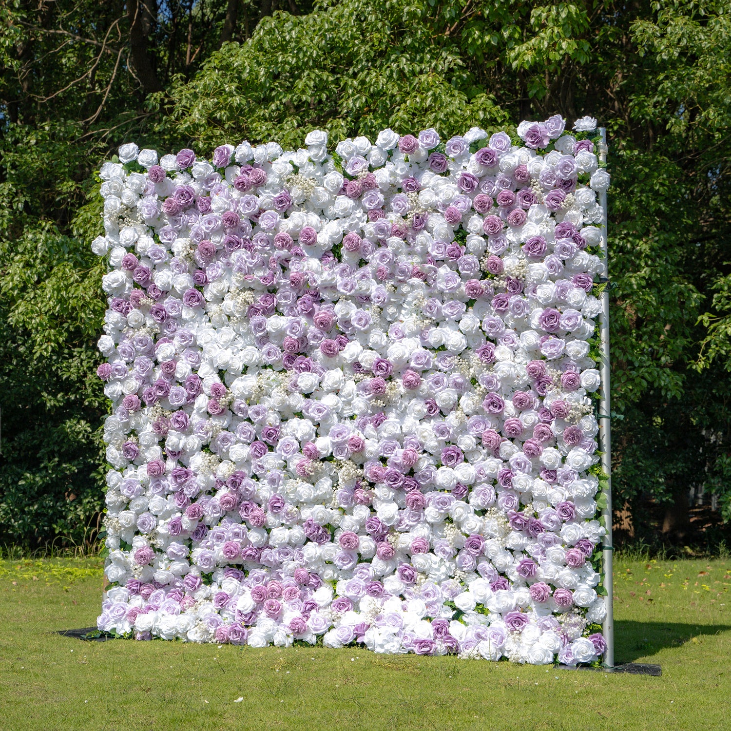 KeyWest 3D Fabric Artificial Zip Up Curtain Flower Wall For Wedding and Events Decoration