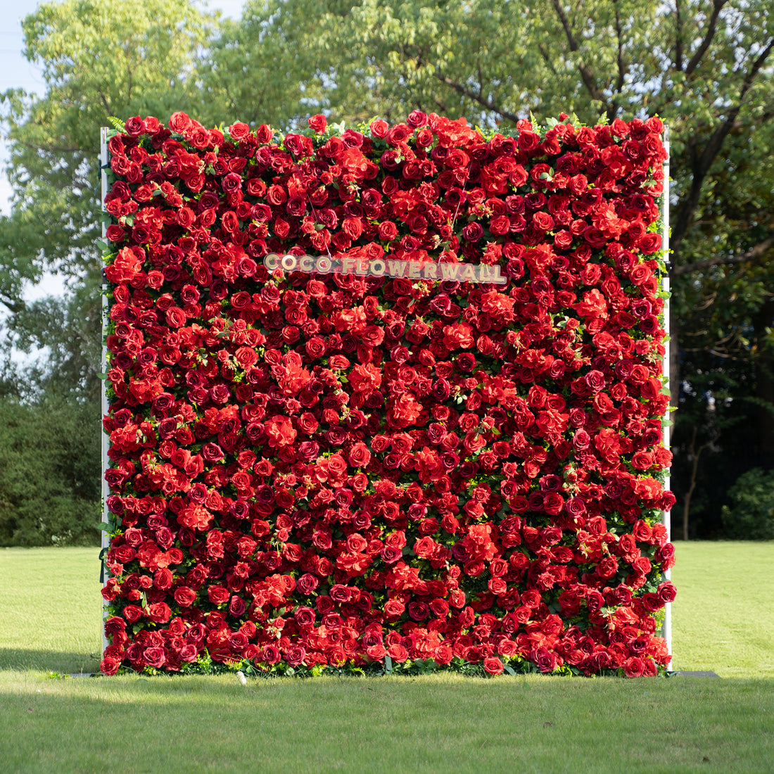 Mira 5D Fabric Artificial Zip Up Curtain Flower Wall For Wedding and Events Decoration